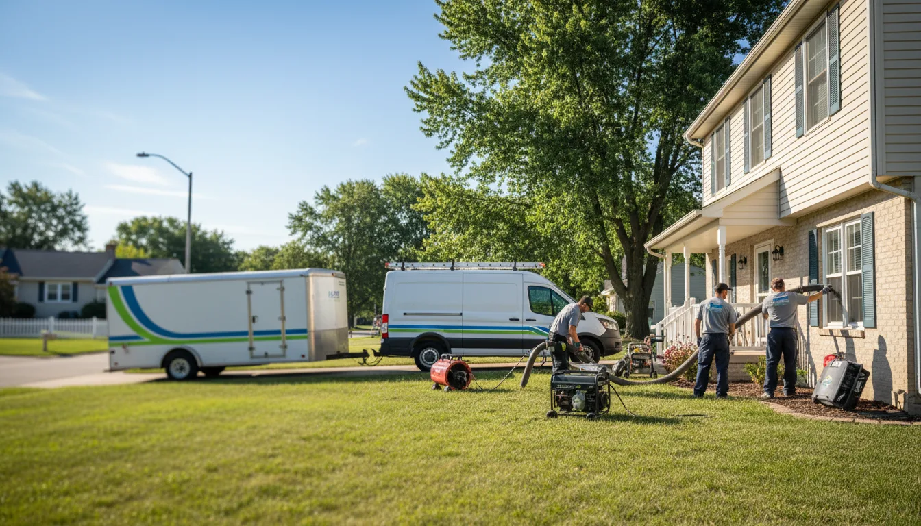 Flooded Basement Restoration And Cleanup With Repair in Hubbard, IA near me